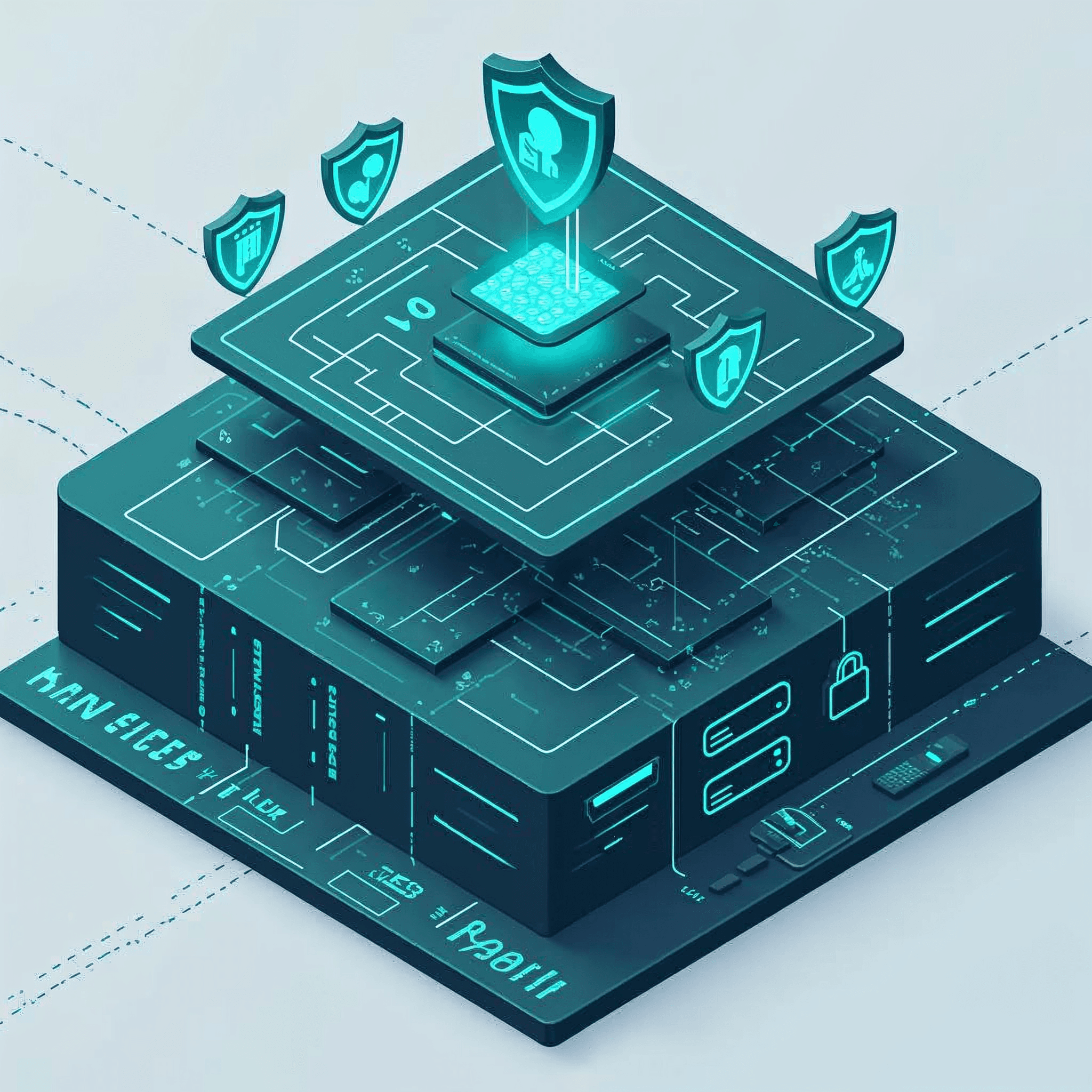 Layered control and trust diagram for AI ingestion, validation, and review
